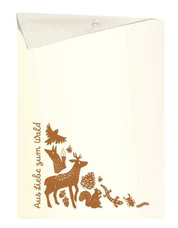 Geschirrtuch Tiere - Aus Liebe zum Wald